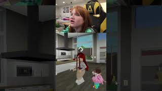 SCARY CLOWN 🤡😱 who invited this Creepy Clown to Adleys Brookhaven Birthday Party Gaming on Roblox [upl. by Anahir]