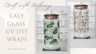 Easy Glass Wrap Tutorial  UV DTF  Gift Ideas [upl. by Four]