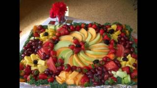 Easy Fruit platter decoration ideas [upl. by Anirtac]