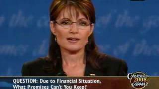 CSPAN Full Vice Presidential Debate with Gov Palin and Sen Biden [upl. by Htir]