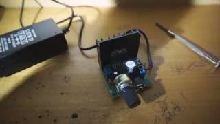 AMPLIFICATORE TDA7297F MINI 15W15W TUTORIAL UNBOXING STEREO AUTO CASA DROK 12V [upl. by Rube]