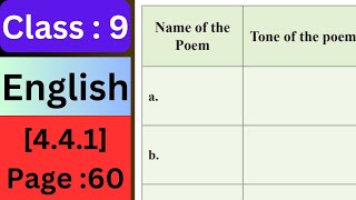 Class 9 English book page 60 Unit 441 নবম শ্রেণীর ইংলিশ বই পৃষ্ঠা 60 class9english englishbook [upl. by Tom]