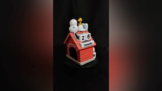 Snoopy Calendar Peanuts  Colored Resin 3D Print [upl. by Tam]