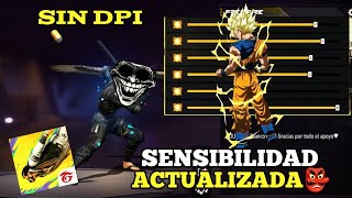 ✅ SENSIBILIDAD ACTUALIZADA ⚙️BOTON PERFECTO💯SIN DPI PARA DAR TODO ROJO👺 FREE FIRE [upl. by Tamra]