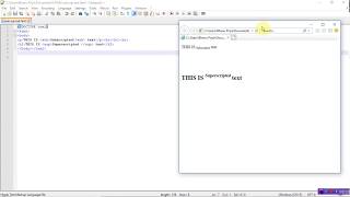 text formatting in html  sub amp superscripts  by bhanu priya [upl. by Nadirehs]