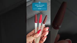 All nails zudio nailgoals nails nailart makeup red festival bollywood [upl. by Yeniar]