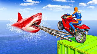 GTA 5 EPIC RAGDOLL SHOW SpiderMan vs Color Minion Falls amp Fails  LIVE GTA V [upl. by Lazor]