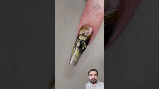 Fall mepal 🍂 leaves nails nailart nailtutorial nailtech nailtrends usa trending shorts [upl. by Drabeck]