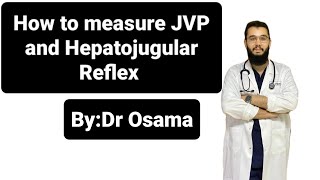 How to measure JVP And Hepatojugular reflux By Dr osama [upl. by Adnor]