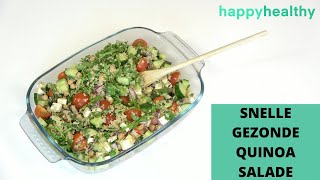 RECEPT  Snelle GEZONDE QUINOA maaltijd SALADE [upl. by Greeson]