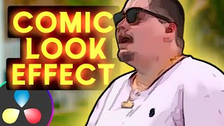 The Comic Look Effect in Davinci Resolve 18  Tutorial [upl. by Cherin]