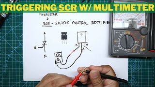 SCR  How to test using an Analog multimeter only [upl. by Ikkin614]