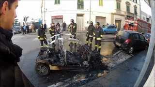 MICROCAR ON FIRE [upl. by Ayatnohs464]