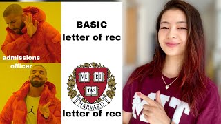 Youre asking for letters of rec WRONG [upl. by Nuhsar532]