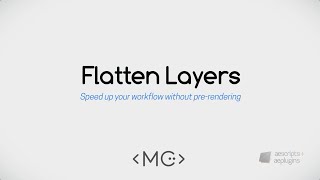 Flatten Layers for After Effects [upl. by Aropizt]