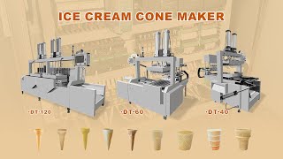 Ice Cream Cone FactoryWafer Cone Making MachineElectric Ice Cream Double Cone Making Machine [upl. by Drhcir]