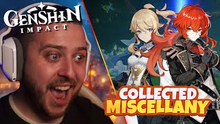 NEW PLAYER Reacts to EVERY Genshin Impact COLLECTED MISCELLANY Video [upl. by Philcox907]