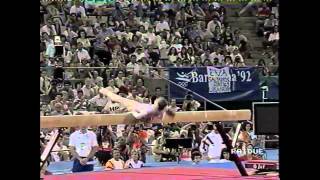 Olympics Barcellona92  Tatiana Lyssenko balance beam [upl. by Azarcon793]