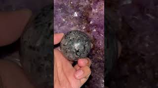 larvikite gemstone Ball healing healingcrystals goodluck amethyst handmade crystals [upl. by Hiltner]