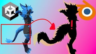 Unity Blender  Adding A Different Tail To Your Avatar Nardo [upl. by Ruenhcs]