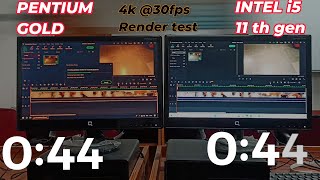 Intel Pentium Gold vs intel i5 11th Gen Speed Test  Pentium Gold G4560 Vs i5 1135G7 [upl. by Osmund]