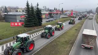 Brzesko Protest rolników  9 luty 2024 r [upl. by Joelle]