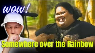 First Time Hearing Israel quotIZquot Kamakawiwoʻole  Somewhere over the Rainbow  REACTION [upl. by Wandy]