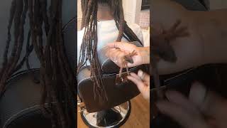 Locs to Wicks Tutorial How I do the ends [upl. by Lemrahs501]