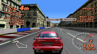 Gran Turismo 2  Rome City Course  Alfa romeo 155 Touring Car  ePSXe 180 [upl. by Nelloc]