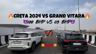 DRAG RACE CRETA 2024 VS GRAND VITARA 2024🔥 Sorry Hyundai🥲 [upl. by Bessy224]