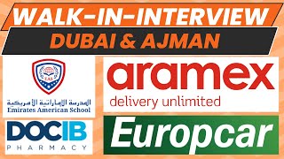 Walk in interview in Dubai and Ajman job vacancies 2024 dubaijobs gulfjobs uaejobs dubai ajman [upl. by Newbill]