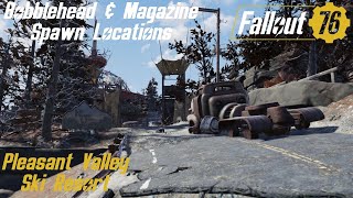 Fallout 76 Bobblehead amp Magazine Spawn Locations  Pleasant Valley Ski Resort [upl. by Rozamond]