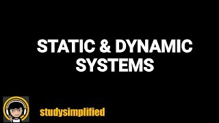 static memoryless and dynamic memory systems CONCEPTS EXAMPLES TRICKS [upl. by Ahseinod]