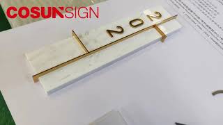 House Number Signs Art Deco Style Door Number Plates Cosun Door Custom Signs Maker [upl. by Nosnirb]