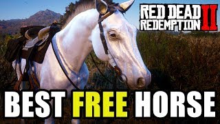 BEST FREE HORSE  Red Dead Redemption 2 Arabian White Coat  Horse Taming Tutorial [upl. by Gunter]