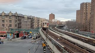 New York City Subway R62R62A 1 trains at Dyckman Street HD [upl. by Kcirdef]