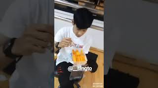 พี่สิง กินเก่งจริงๆ   Singto Prachaya 20180501 [upl. by Innor]