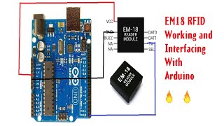 EM18 RFID Reader Module Working and Interfacing with Arduino Hindi [upl. by Kcitrap]