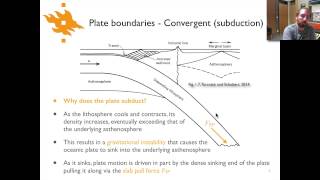 Geodynamics  Lecture 22 Convergent plate boundaries [upl. by Ubana48]