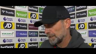 Jurgen Klopp Post Match Interview West Ham vs Liverpool 22 [upl. by Alleoj]