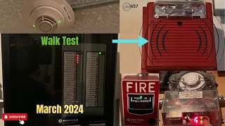 Fire Alarm System March 2024 Walk Test [upl. by Acila992]