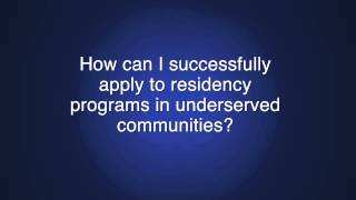 NHSC Benefits of Residency Programs in Underserved Communities [upl. by Attesoj]