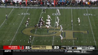 NC State vs Georgia Tech Exciting Ending  2024 College Football [upl. by Hakan649]