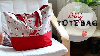 DIY Tote Bag  Beginners Sewing Tutorial [upl. by Enelyw747]