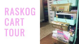 Raskog Cart Tour Craft room organization [upl. by Lambertson]