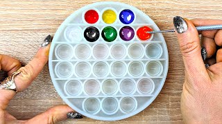 24 Colors Made from Just 3 Primary Colors  Acrylic Color Mixing Tutorial [upl. by Ainos416]