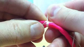 Paracordist how to whip rope end to prevent fraying and to make a breakaway paracord lanyard [upl. by Dlorah539]