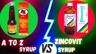 Zincovit or A to Z Which is better in Hindi  Which Is The Best Multivitamin Syp Pharmacist Kunduji [upl. by Ahtanoj]