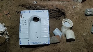 Indian toilet seat fitting [upl. by Oalsecnew]