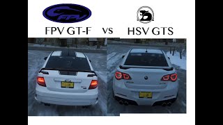 Forza Horizon 4  HSV GTS vs FPV GTF Head 2 Head [upl. by Oralie]